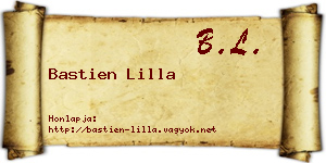 Bastien Lilla névjegykártya