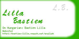 lilla bastien business card